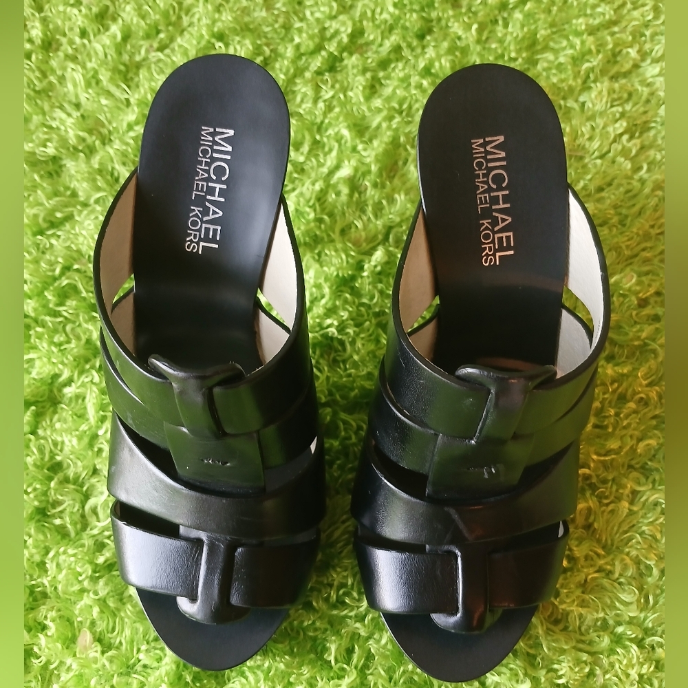 Michael Kors Black Gladiator  Studded Heels Size 5M - Picture 5 of 8